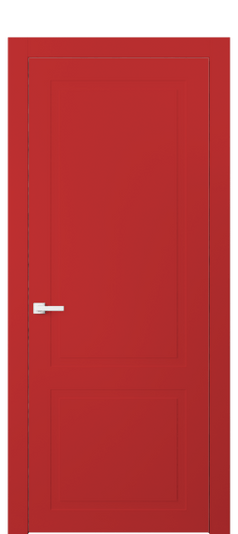 Дверь межкомнатная 8002 Красный RAL 3028. Цвет RAL Красный RAL 3028. Материал Гладкая эмаль. Коллекция Нео Классик. Картинка.